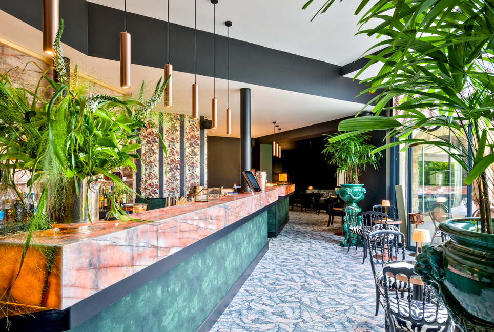 Marmeren bar van Le Barbizon